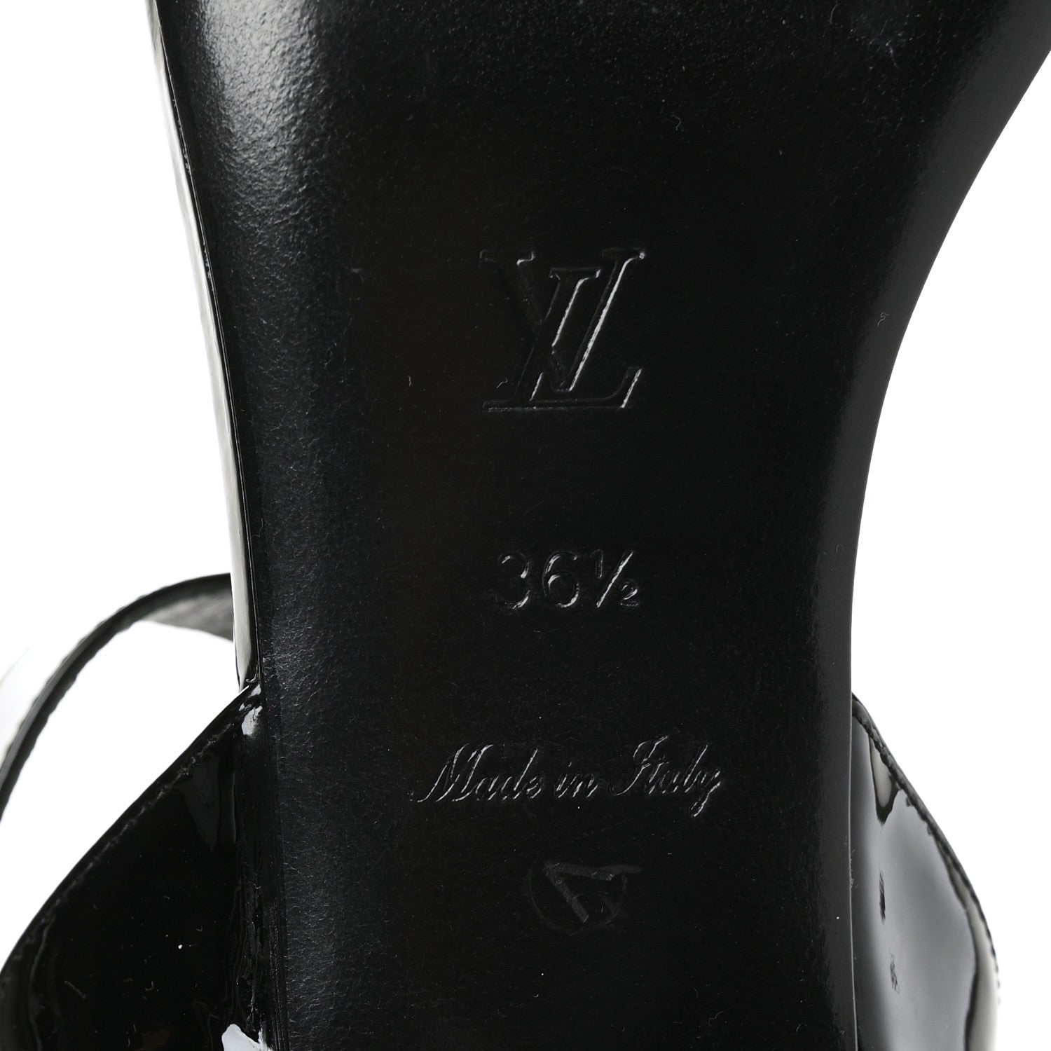 Louis Vuitton Patent Carioca Flat Sandals 36.5 Black 7 of 7