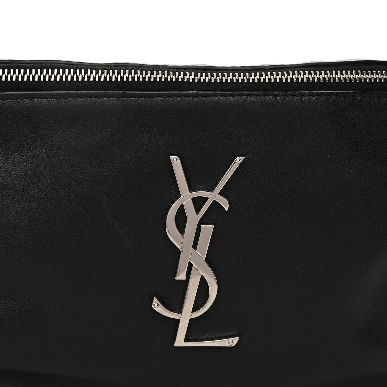 Saint Laurent Calfskin Monogram Belt Bag Black 10 of 10