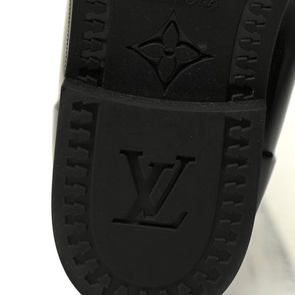 Louis Vuitton Rubber Embossed Monogram Drops High Rain Boots 37 Black 8 of 17