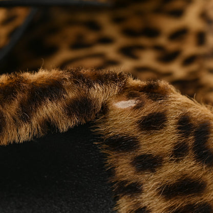 Saint Laurent Pony Hair Nappa Leopard Print Le 5 A 7 Bea Tote Earth Black 10 of 11