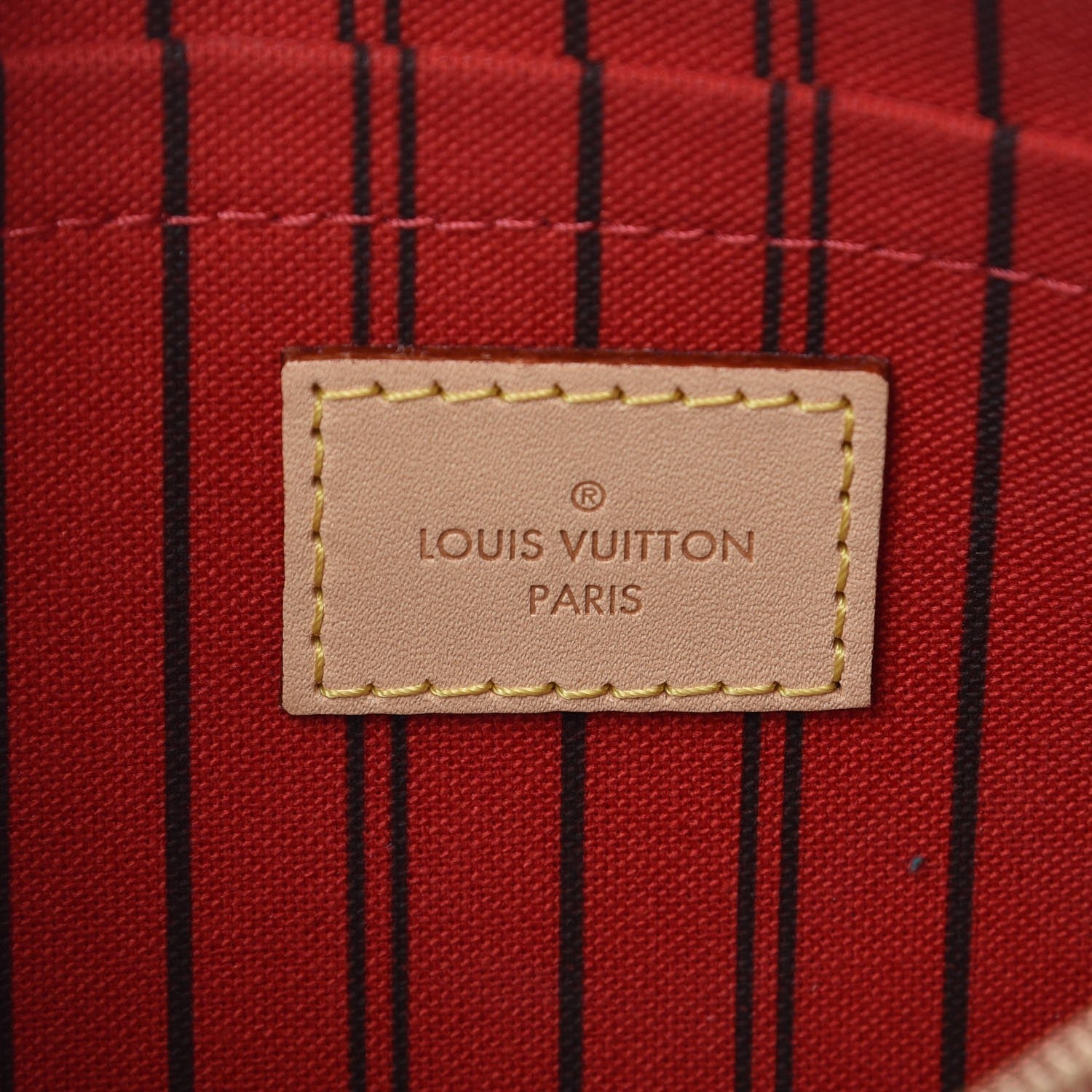 Louis Vuitton Monogram Neverfull MM GM Pochette Cherry 6 of 8