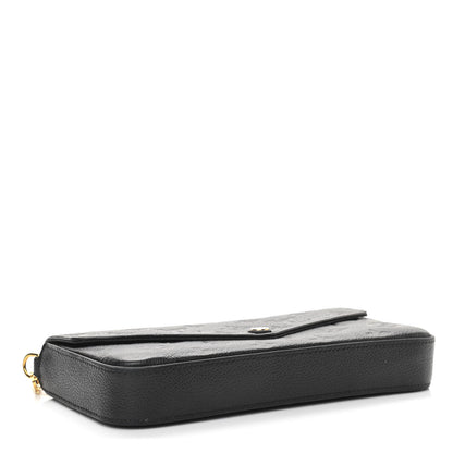 Louis Vuitton Empreinte Pochette Felicie Chain Wallet Black 5 of 13