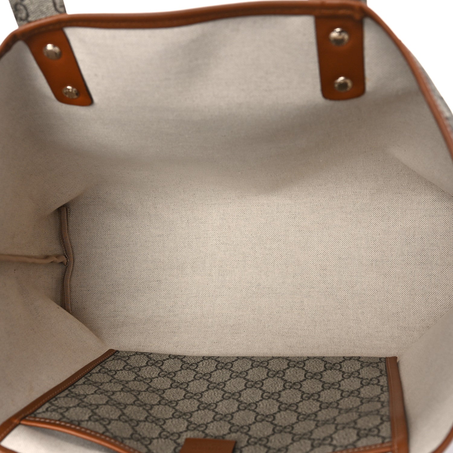 Gucci GG Plus Monogram Medium Signature Web Loop Tote Brown 5 of 9