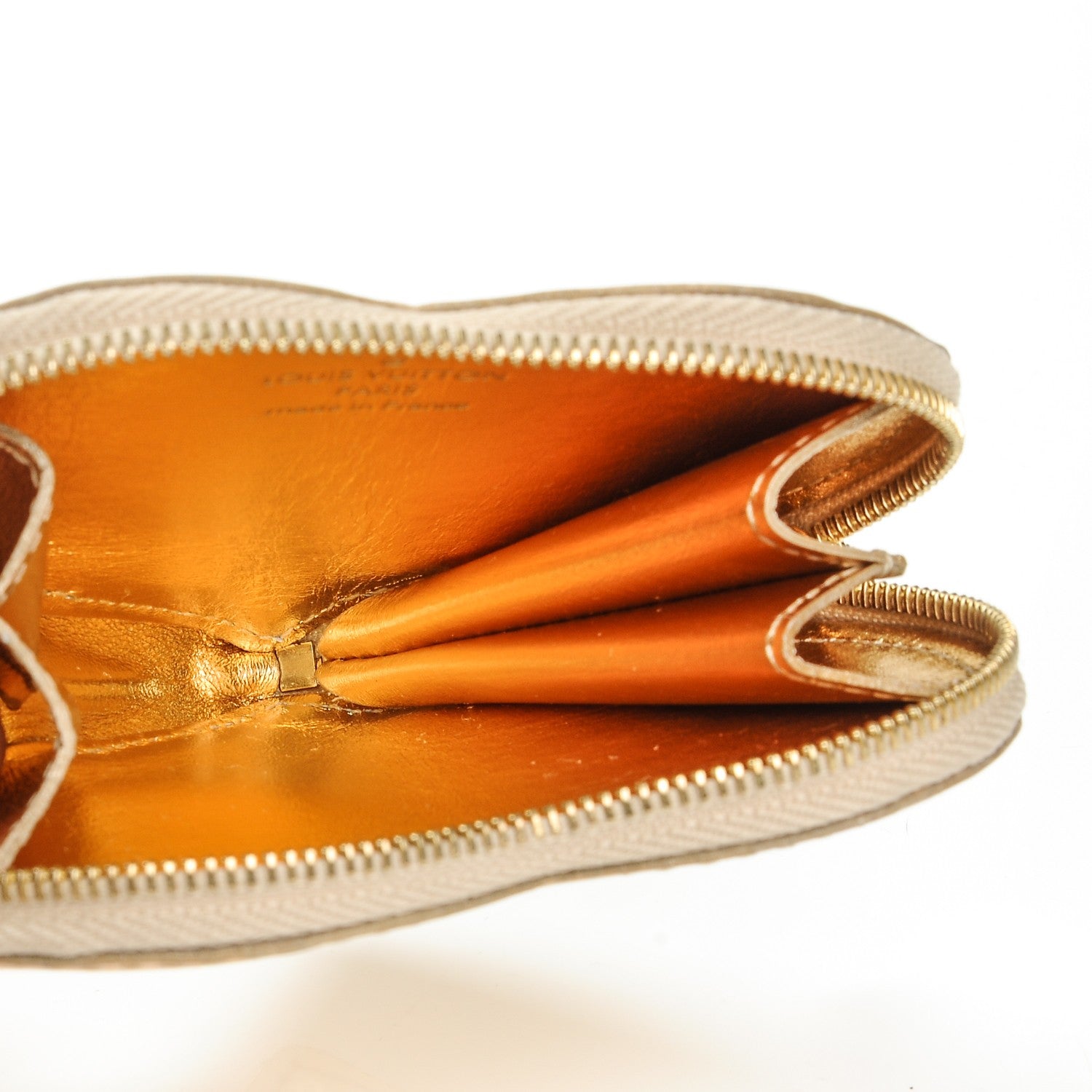 Louis Vuitton Monogram Miroir Heart Coin Purse Gold 5 of 7