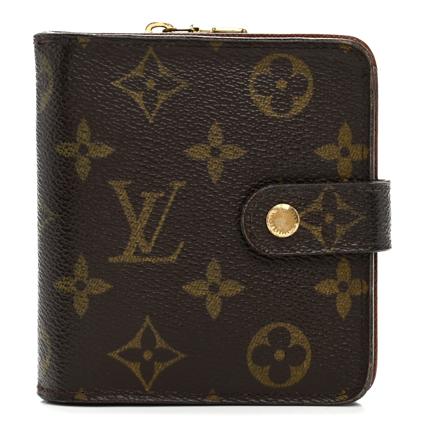 Monogram Compact Zippe Zipped Wallet