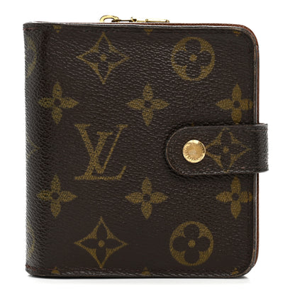 Louis Vuitton Monogram Compact Zippe Zipped Wallet 1 of 9