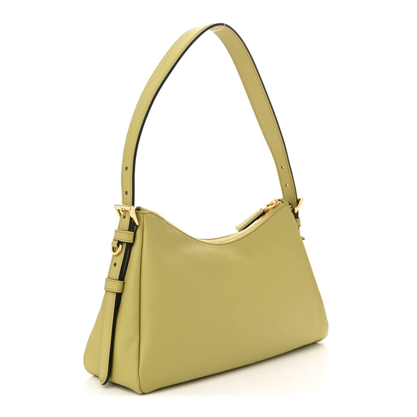 Soft Calfskin Medium Aimee Shoulder Bag Pistachio