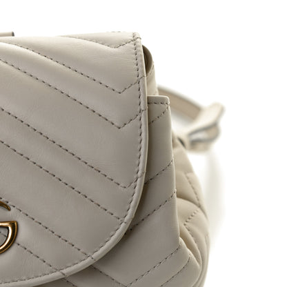 Gucci Calfskin Matelasse GG Marmont Flap Backpack White 13 of 13
