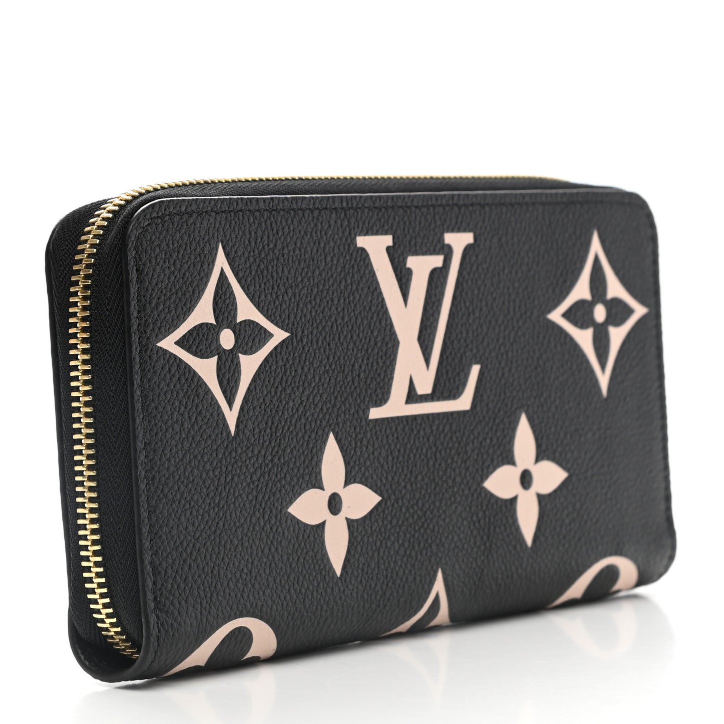 Empreinte Monogram Giant Zippy Wallet Black Beige