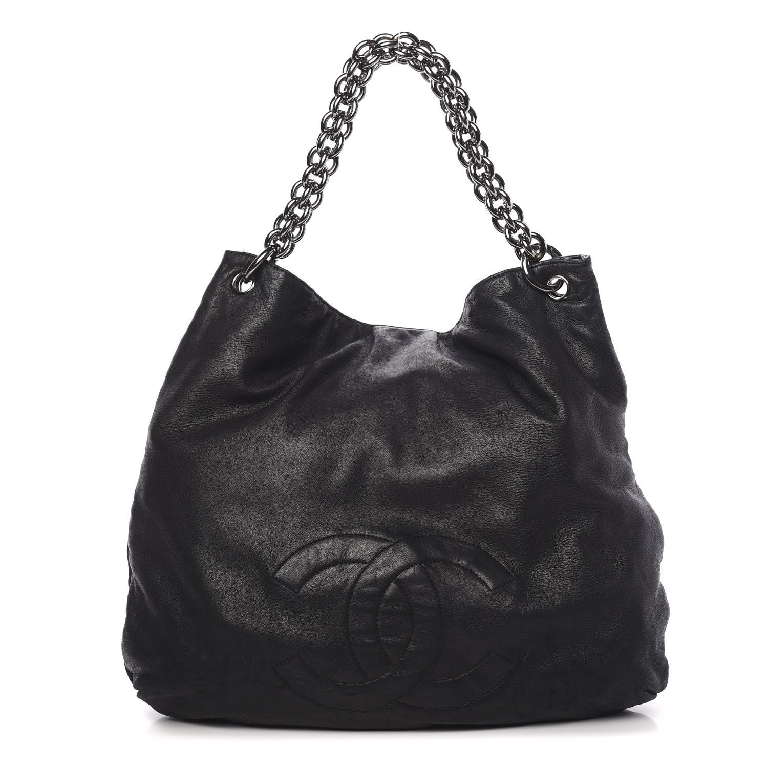 Chanel Lambskin Soft and Chain Large Hobo Black 1 of 11