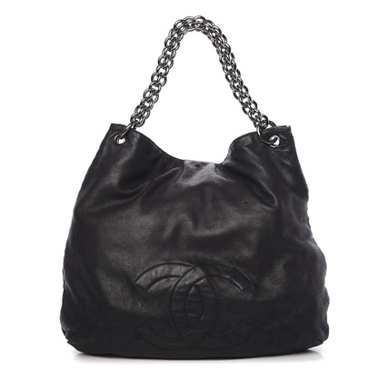 Chanel Lambskin Soft and Chain Large Hobo Black 1 of 11