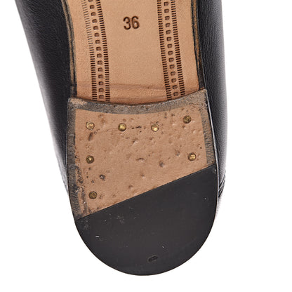 Gucci Lambskin Womens Brixton Horsebit Loafers 36 Black 15 of 16