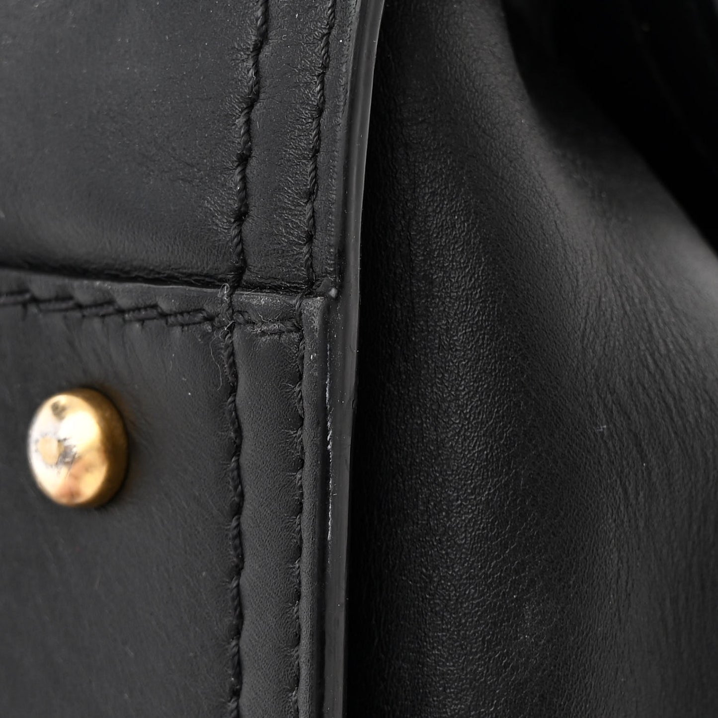 Calfskin Medium Deauville Tote Black