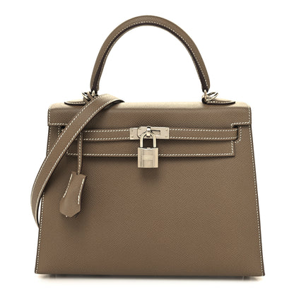 Hermes Epsom Kelly Sellier 25 Etoupe 1 of 10