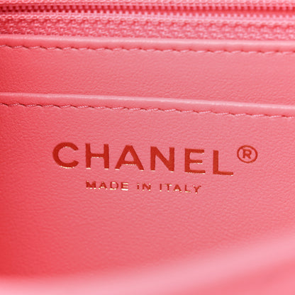 Chanel Lambskin Quilted Mini Rectangular Flap Pink 6 of 11