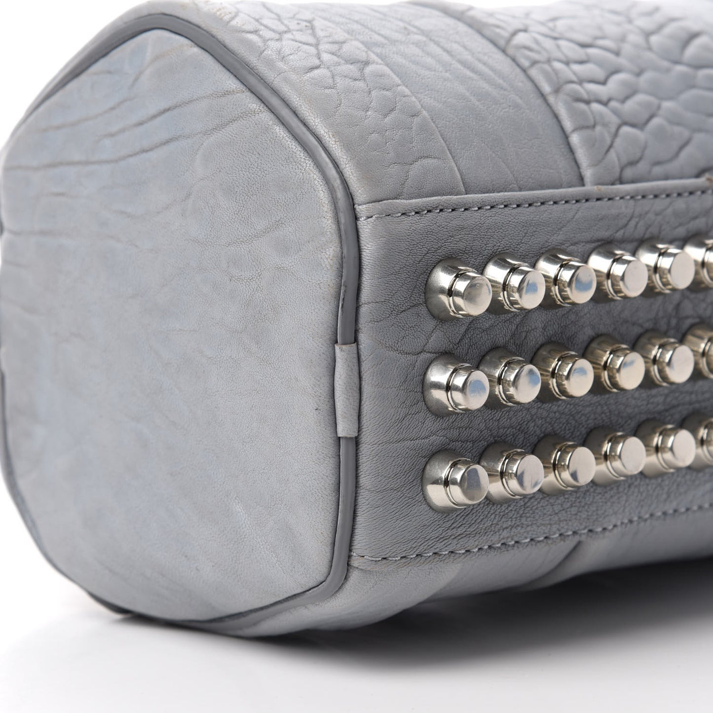 Pebbled Lambskin Mini Rockie Carbon Rodhium Hardware