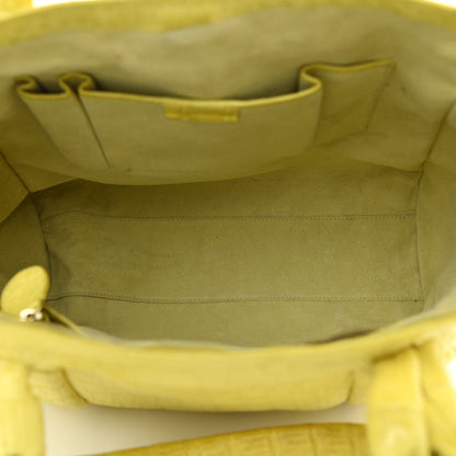 Nancy Gonzalez Crocodile Tote Yellow 5 of 11