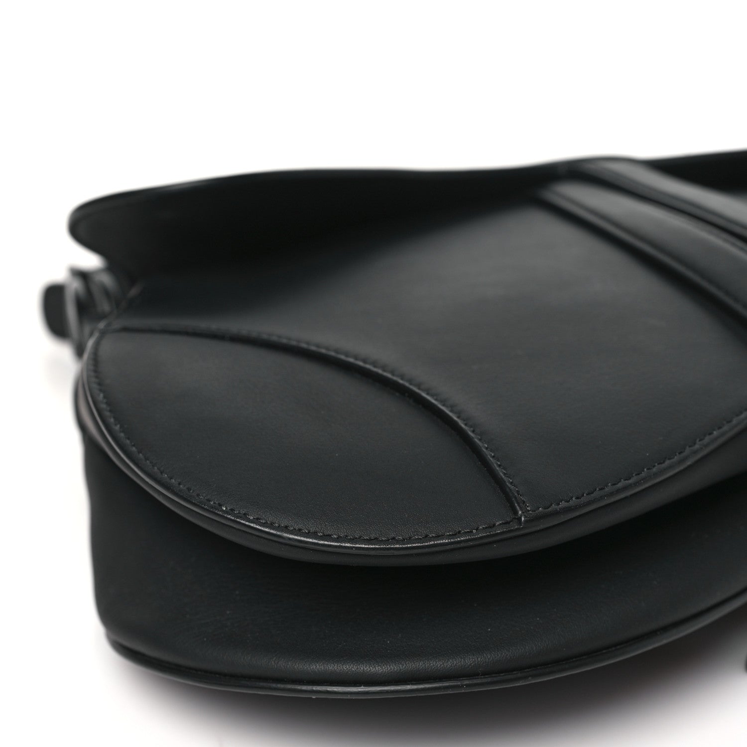 Christian Dior Ultra Matte Calfskin Saddle Bag Black 9 of 10