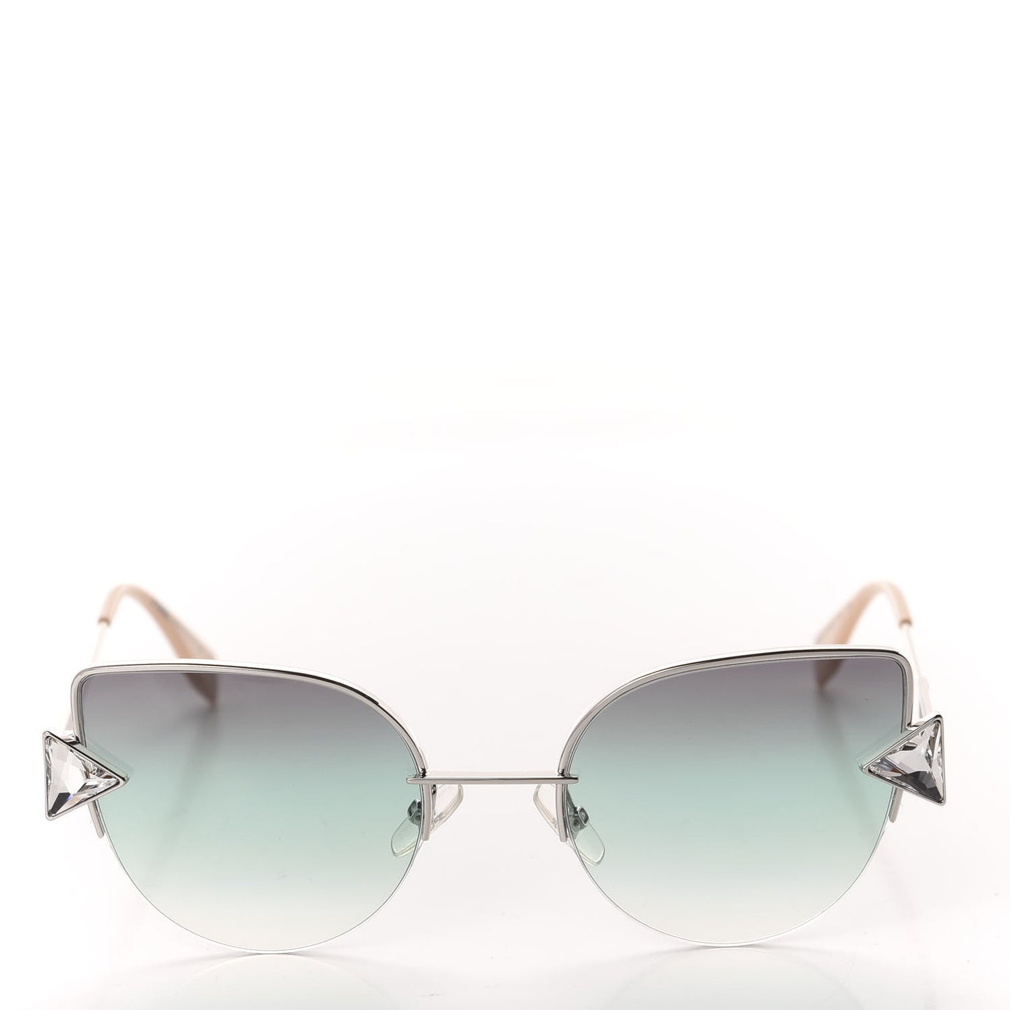Metal Crystal Sunglasses FF 0242/S Silver