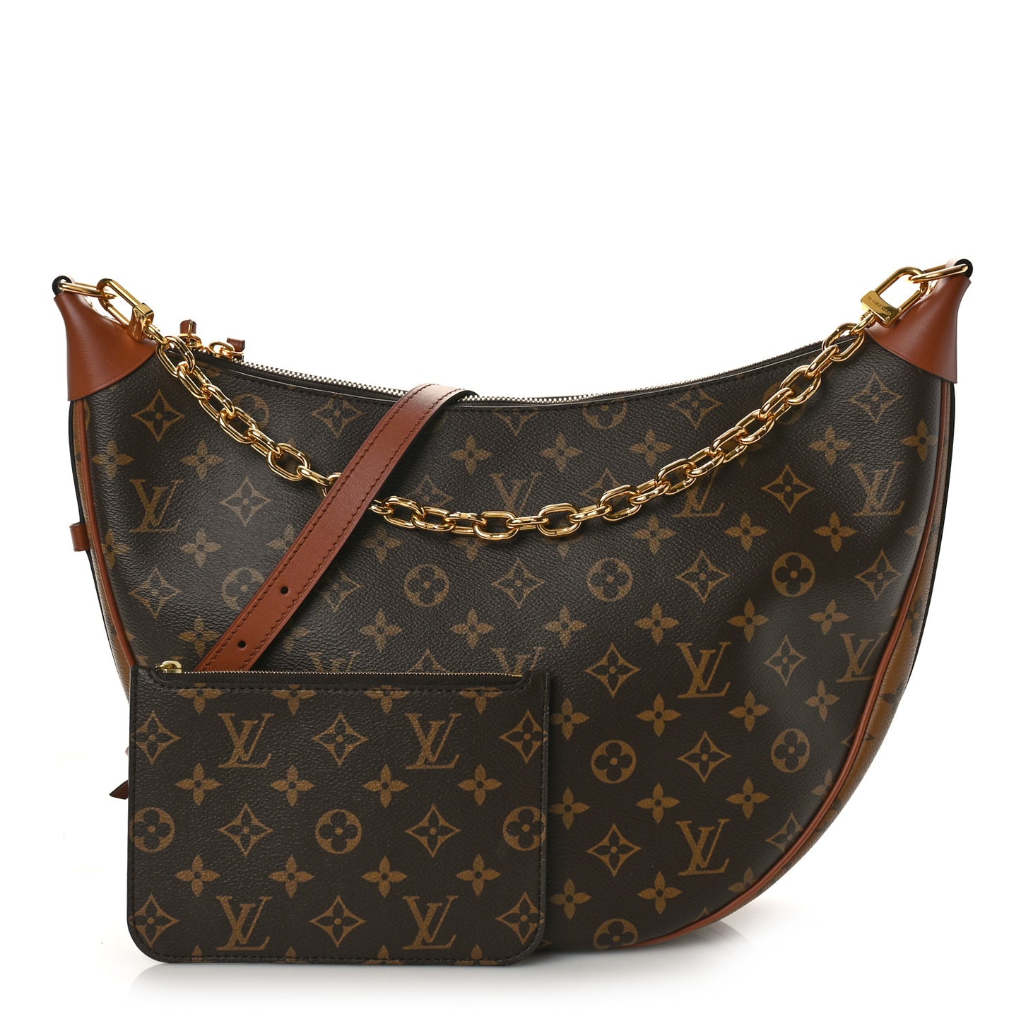 Reverse Monogram Loop Hobo