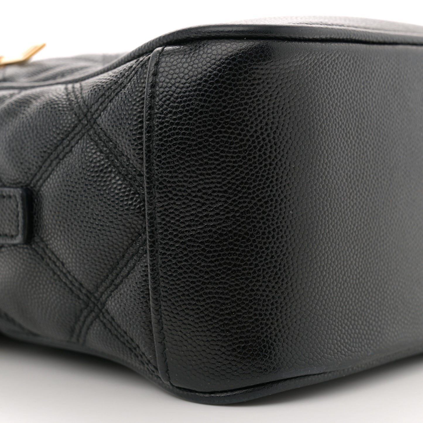 Grain de Poudre Quilted 80's Vanity Bag Black