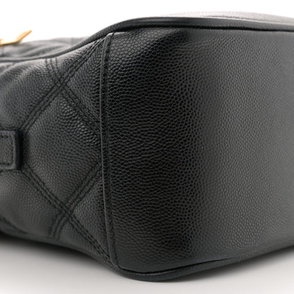Saint Laurent Grain de Poudre Quilted 80's Vanity Bag Black 9 of 12