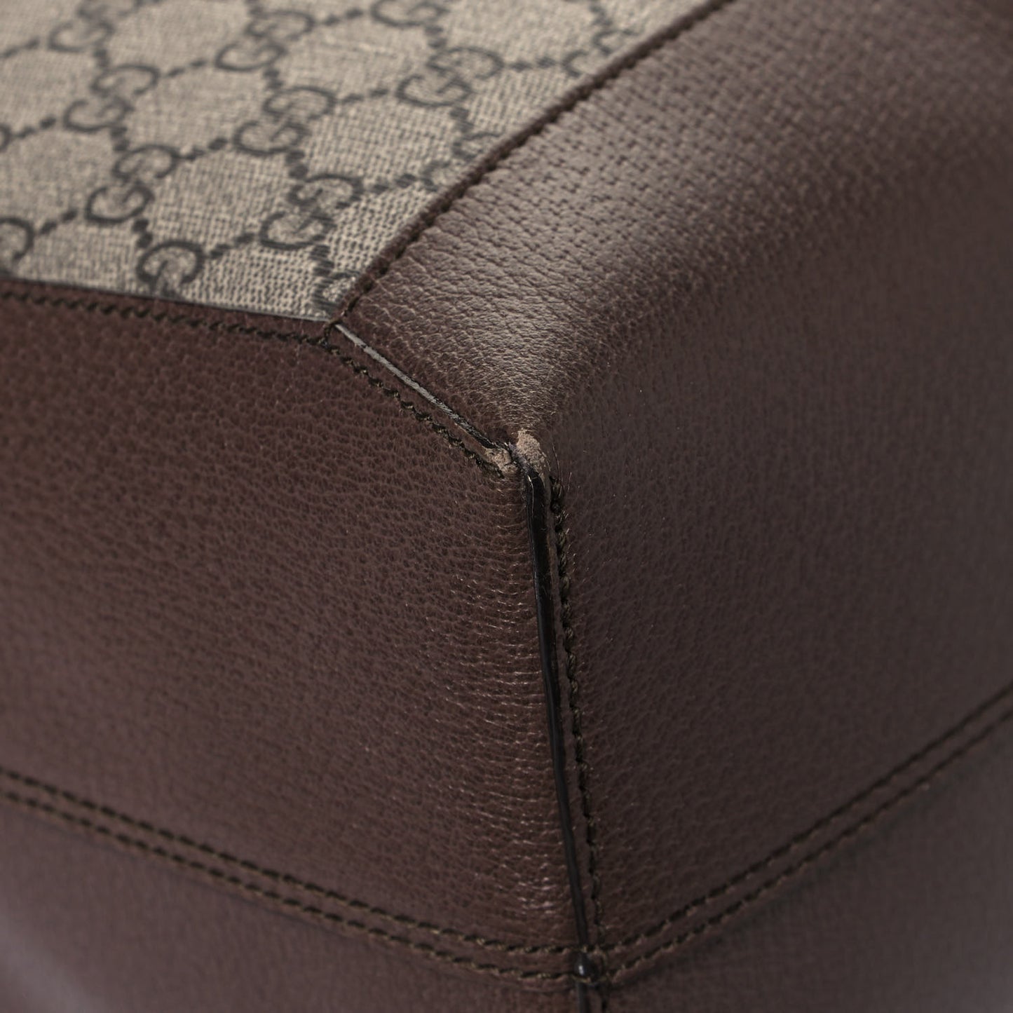 GG Supreme Monogram Web Ophidia Tote Brown