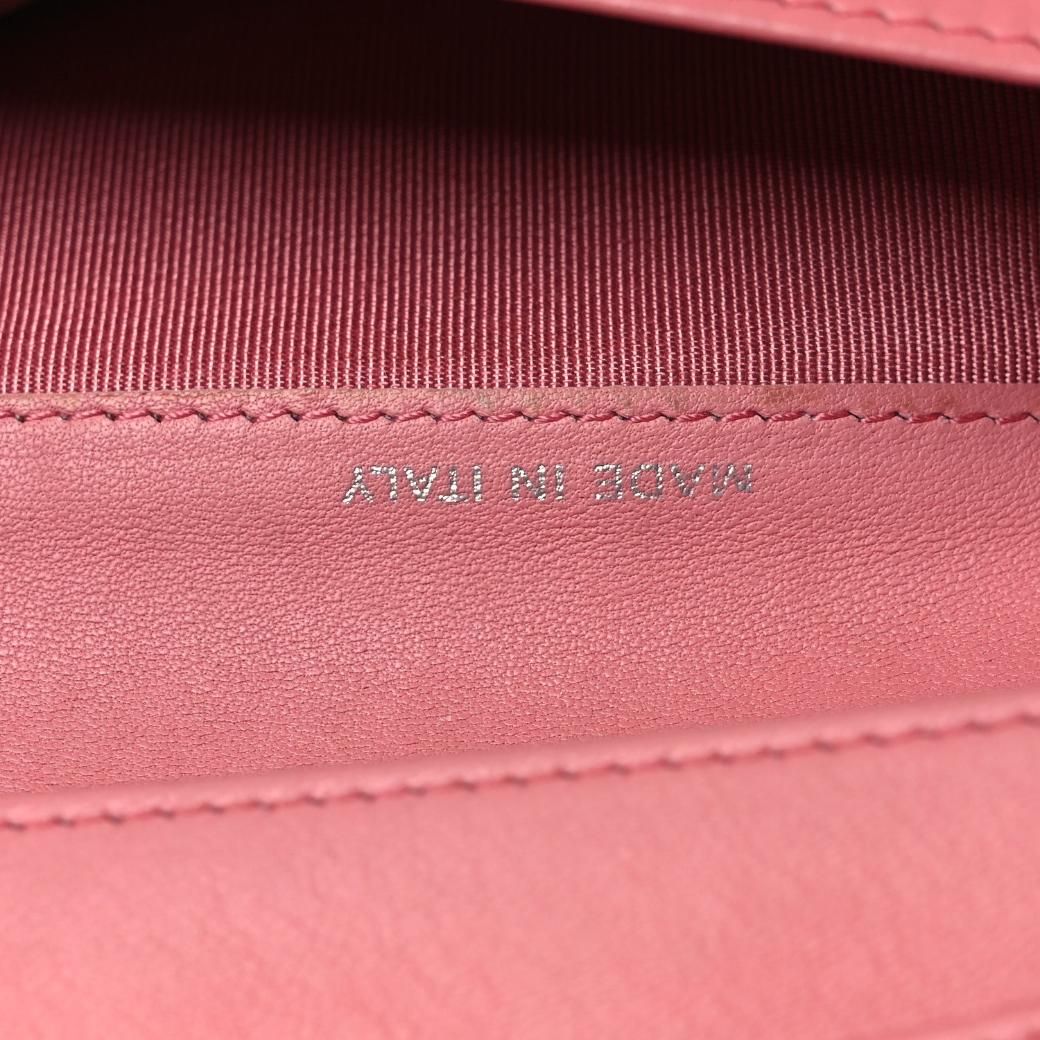Chanel Lambskin Quilted Yen Wallet Pink 7 of 14