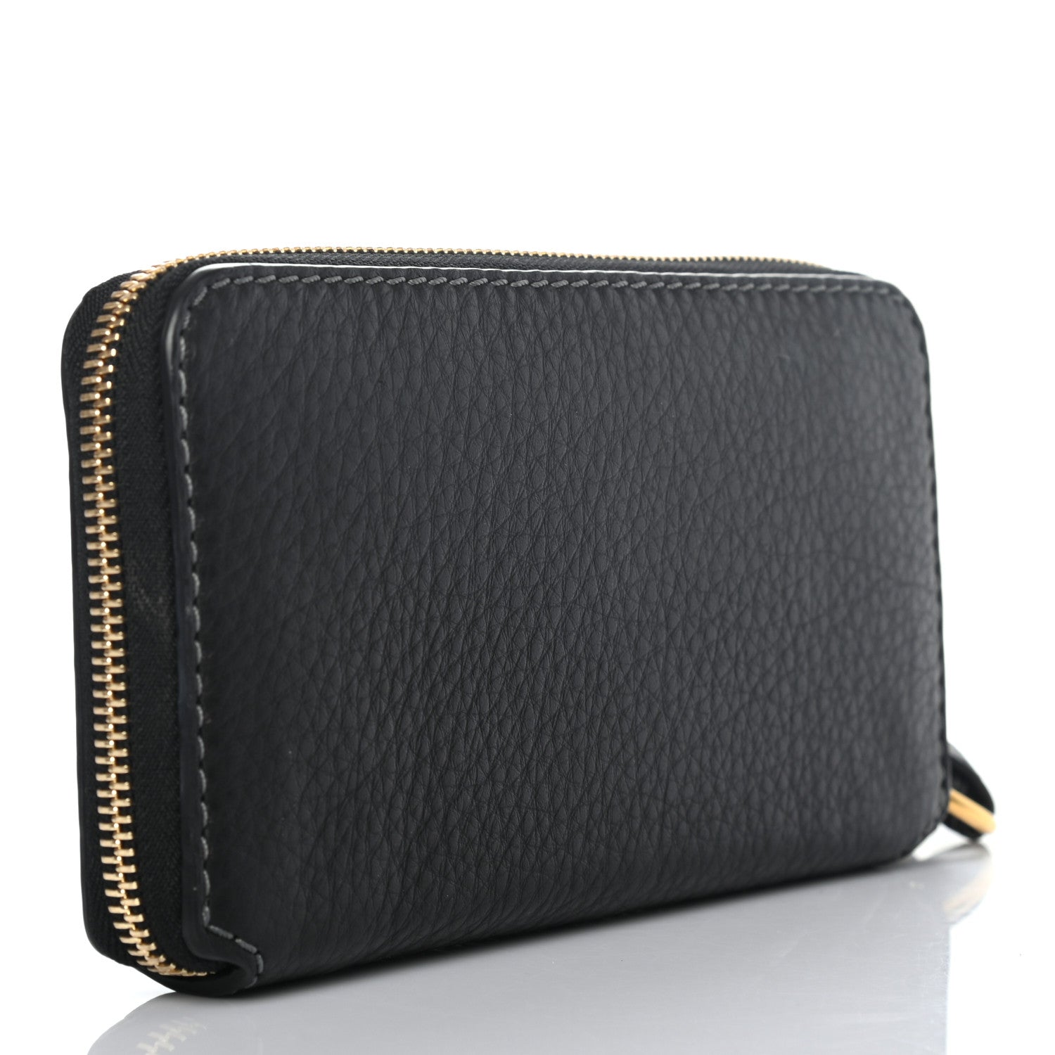 Chloe Grained Calfskin Marcie Long Zip Around Wallet Black 3 of 8