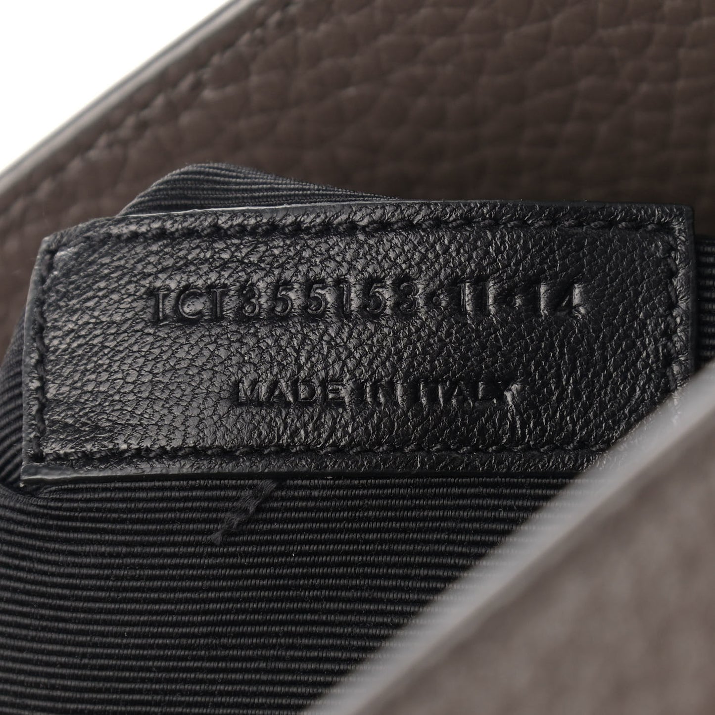 Calfskin Small Sac De Jour Dark Anthracite