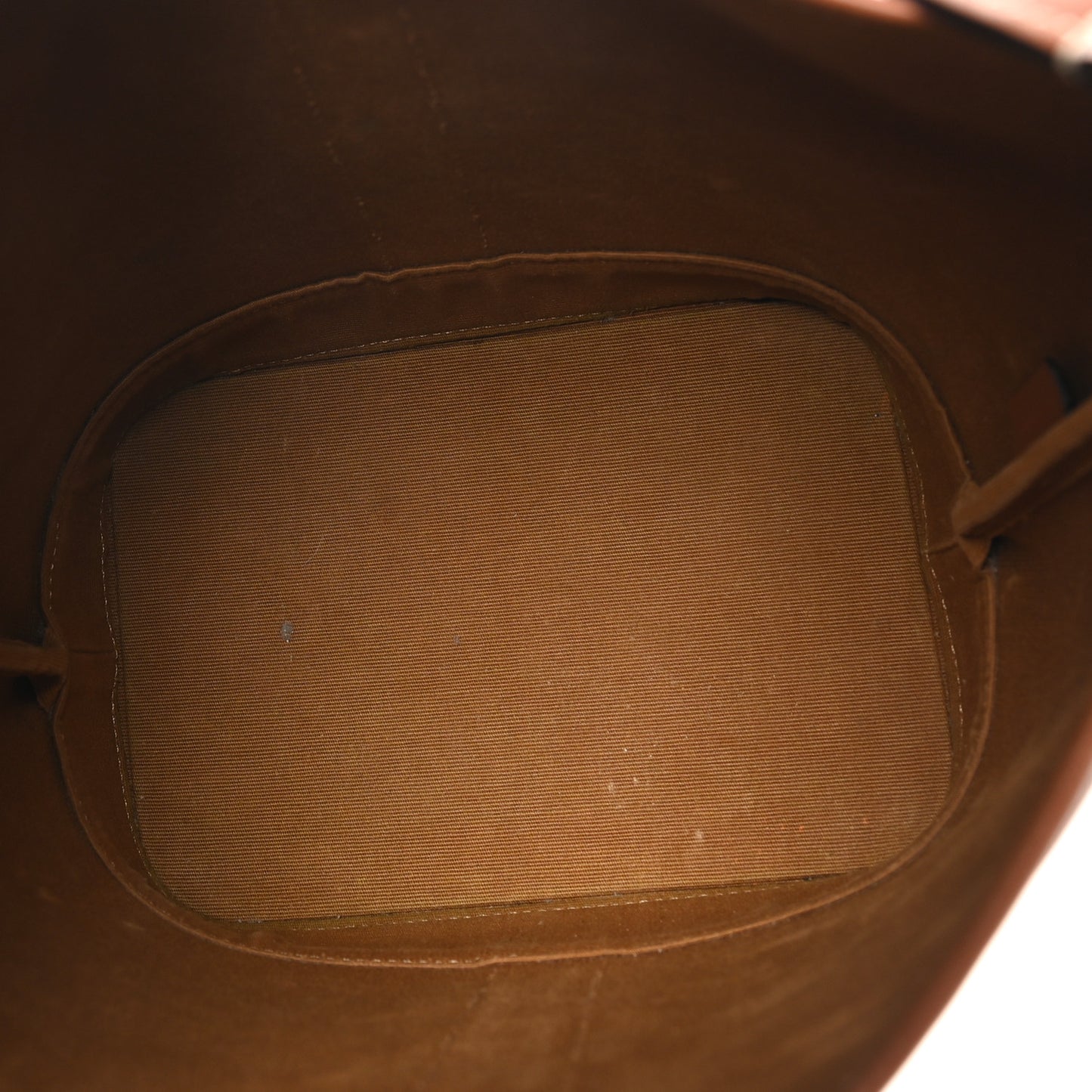 Triomphe Canvas Calfskin Small Bucket Bag Tan