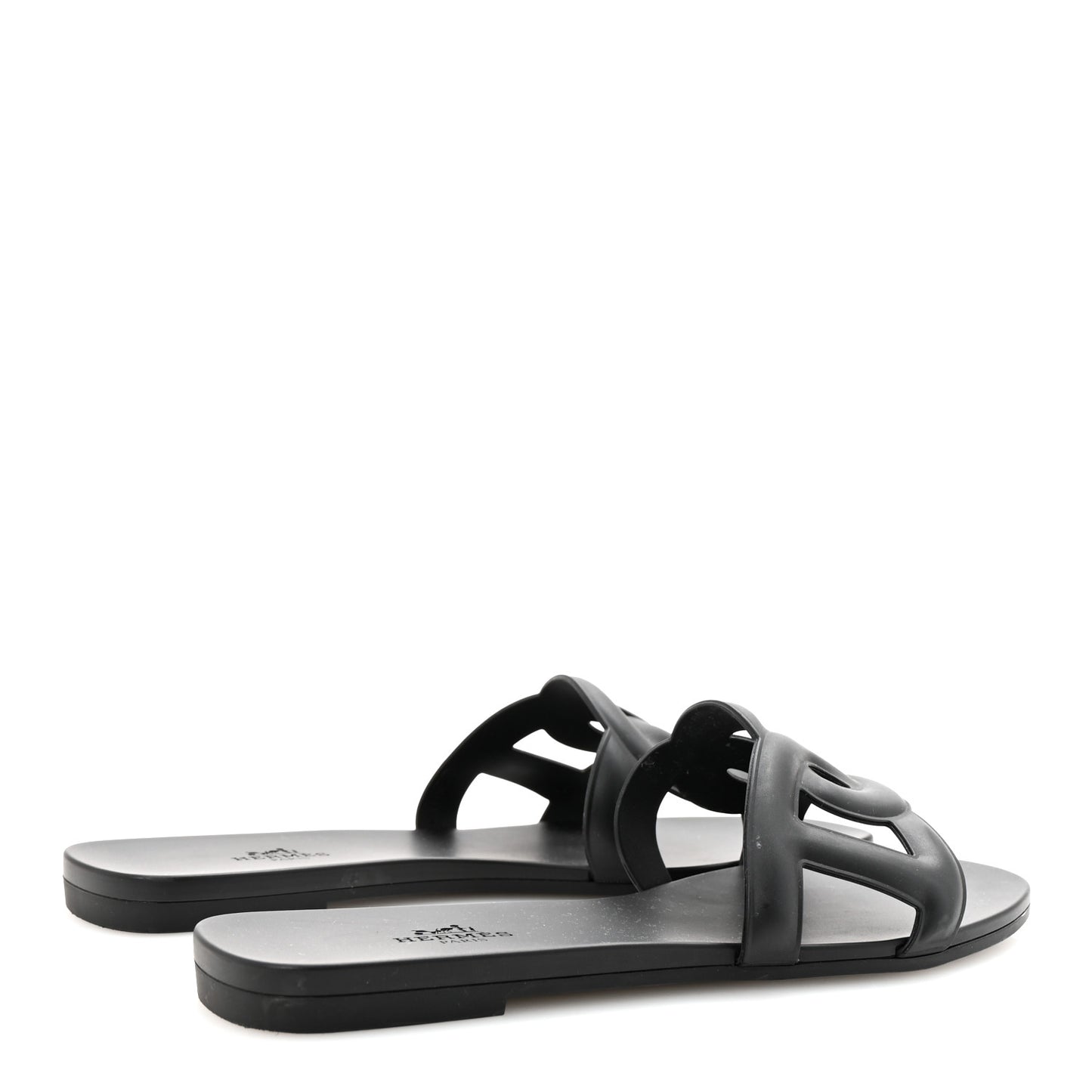 Rubber Aloha Sandals 38 Black