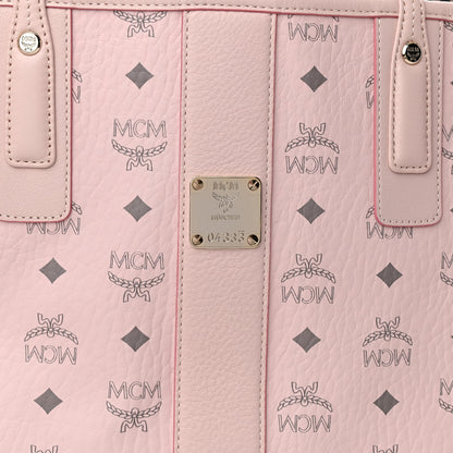 MCM Visetos Medium Liz Reversible Shopper Tote Powder Pink 9 of 11