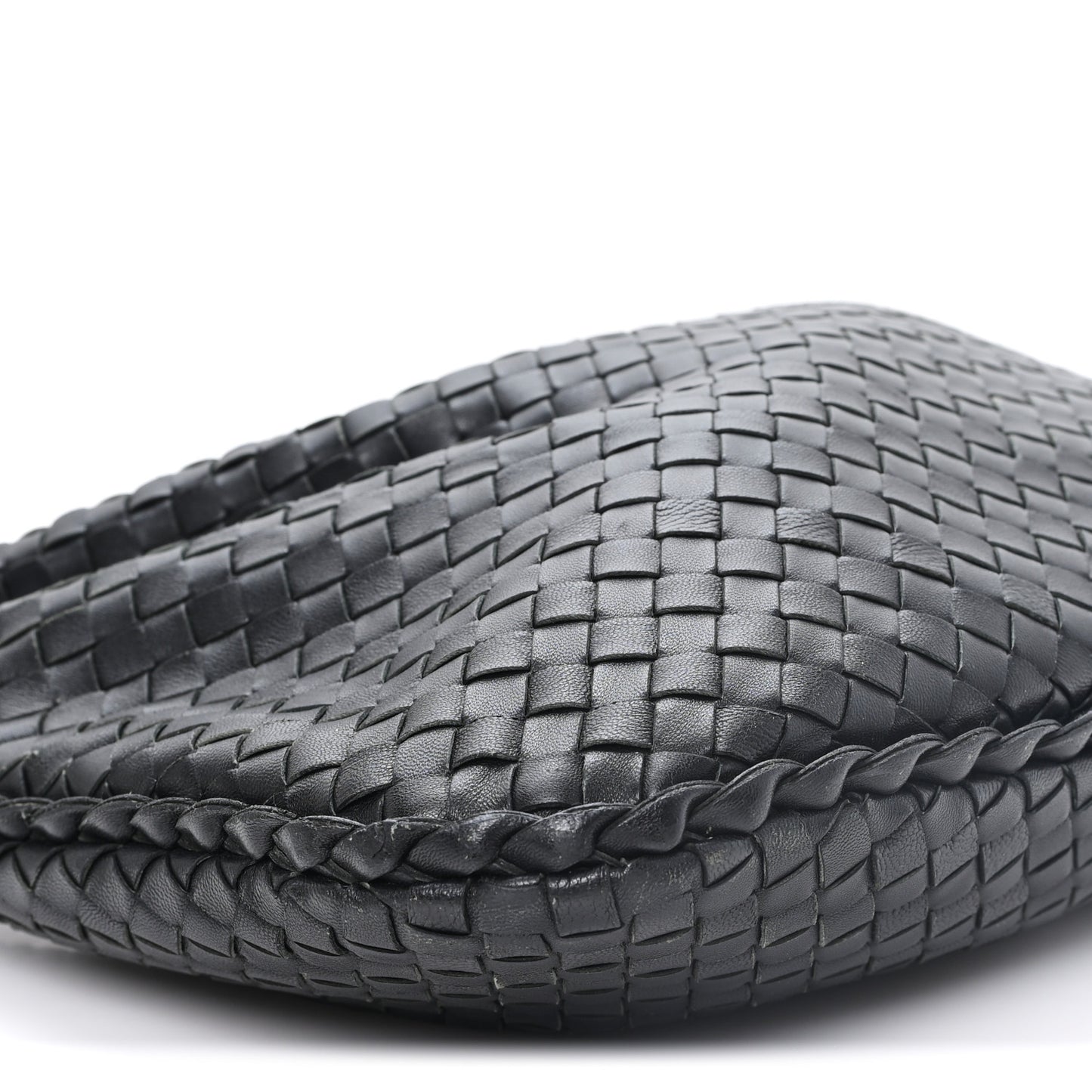 Nappa Intrecciato Medium Veneta Hobo Black