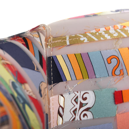 Hermes Rubber Silk Louvre Musuem Tote Multicolor 7 of 20