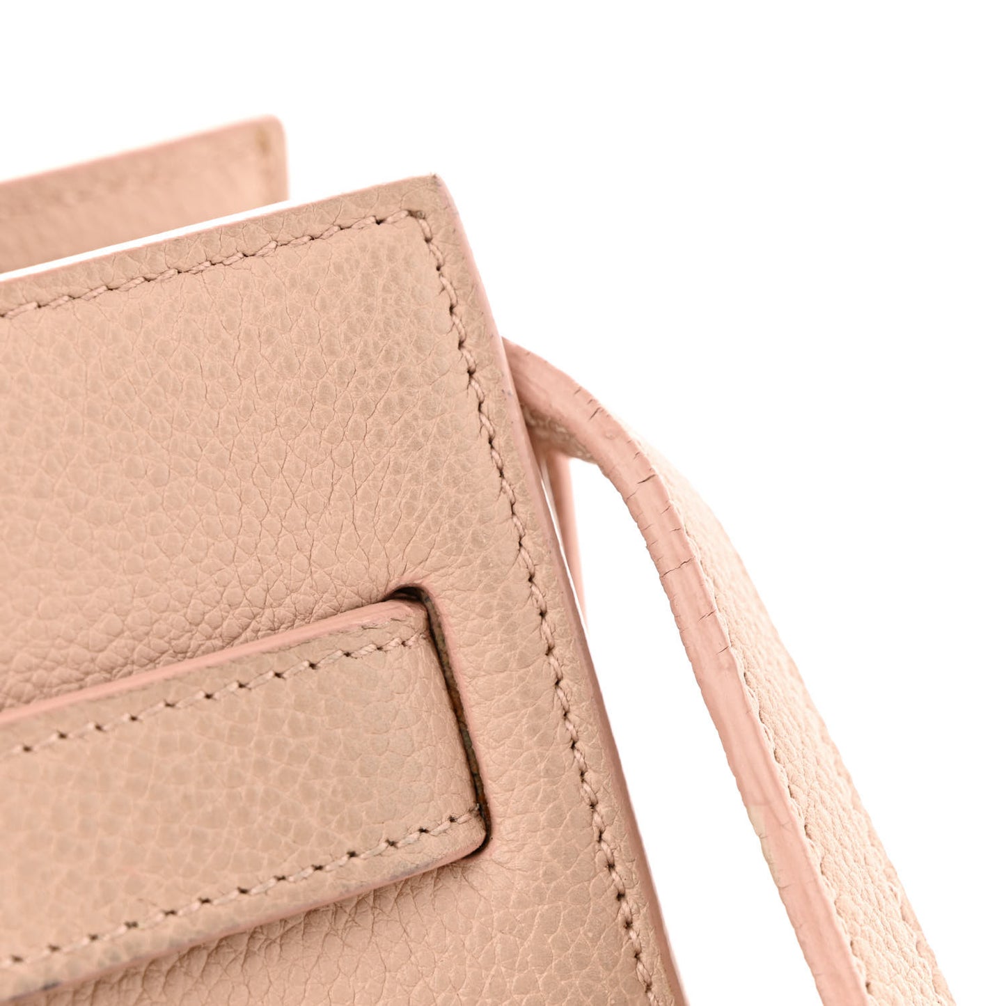 Grained Calfskin Baby Sac De Jour Pale Pink