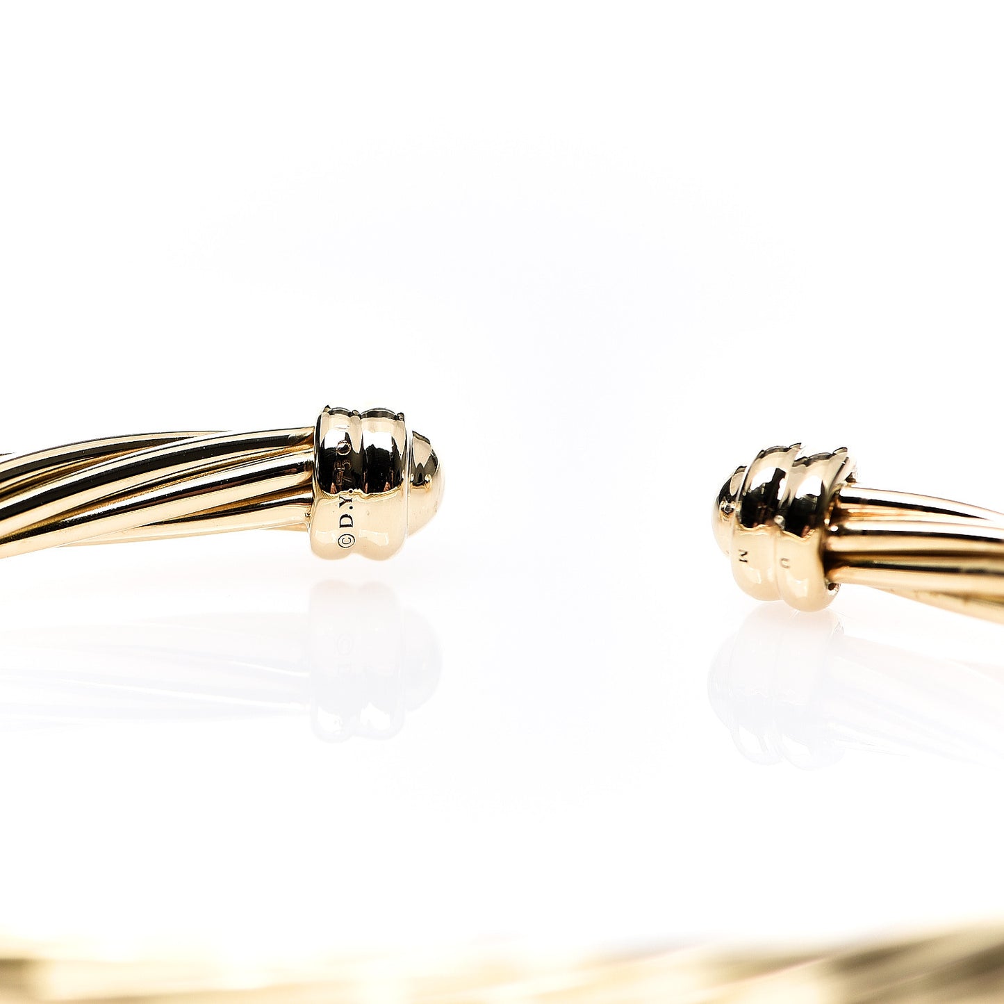 18K Yellow Gold 4mm Cablespira Bracelet