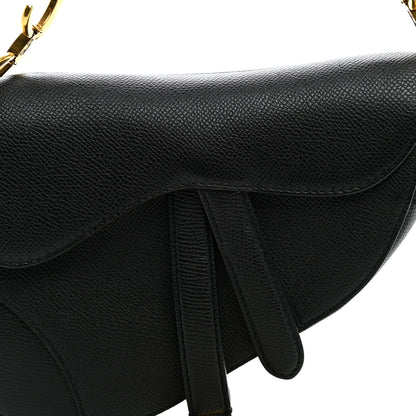 Christian Dior Grained Calfskin Mini Saddle Bag Black 8 of 11
