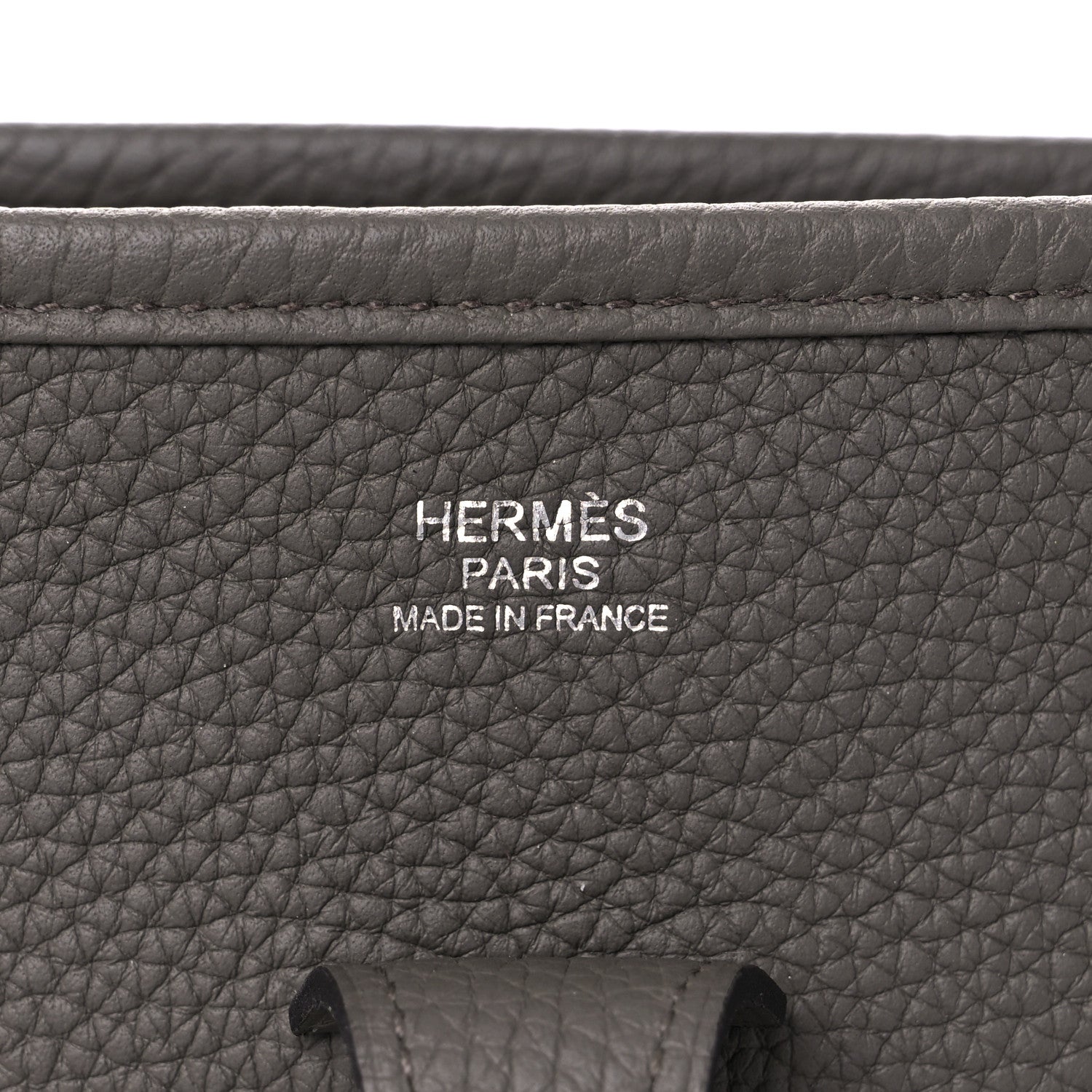 Hermes Taurillon Clemence Evelyne III PM Etain 6 of 10