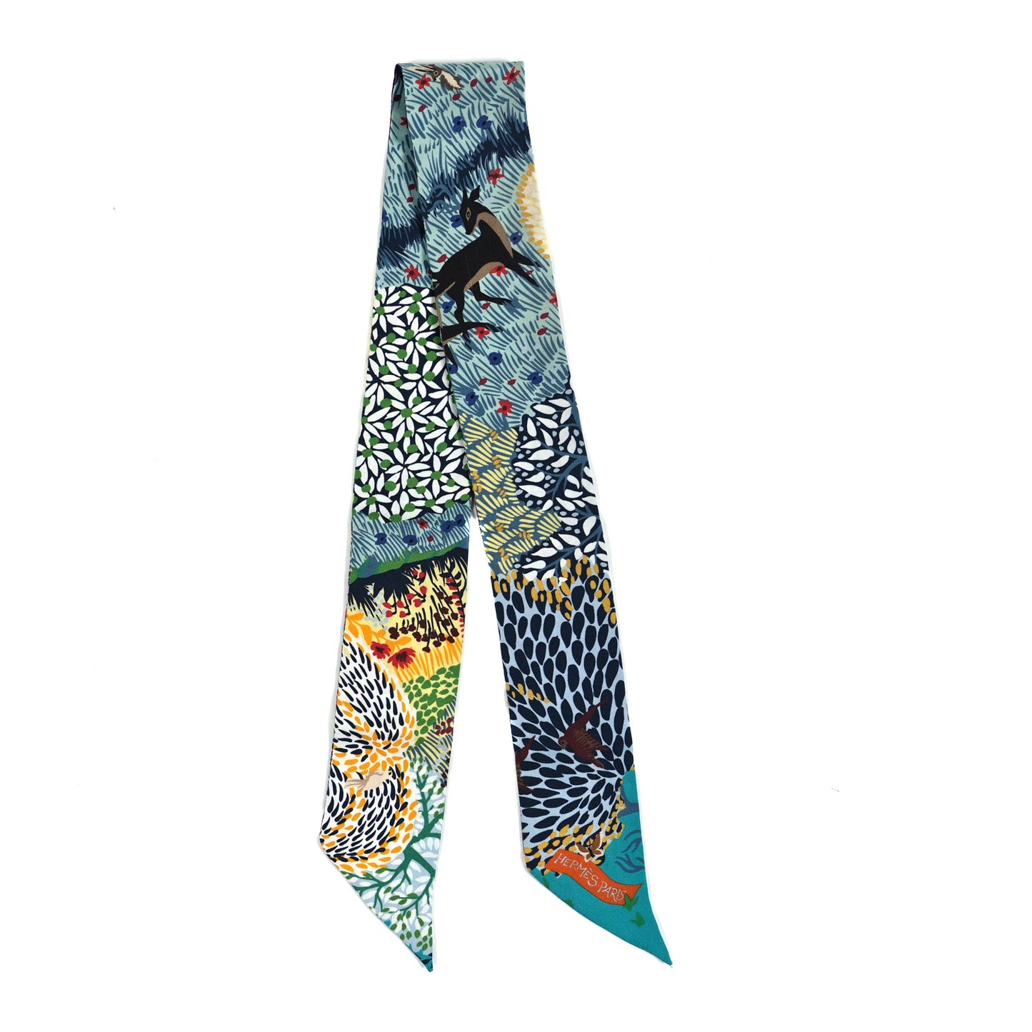 Silk Dans un Jardin Anglais Twilly Canard Vert Jaune