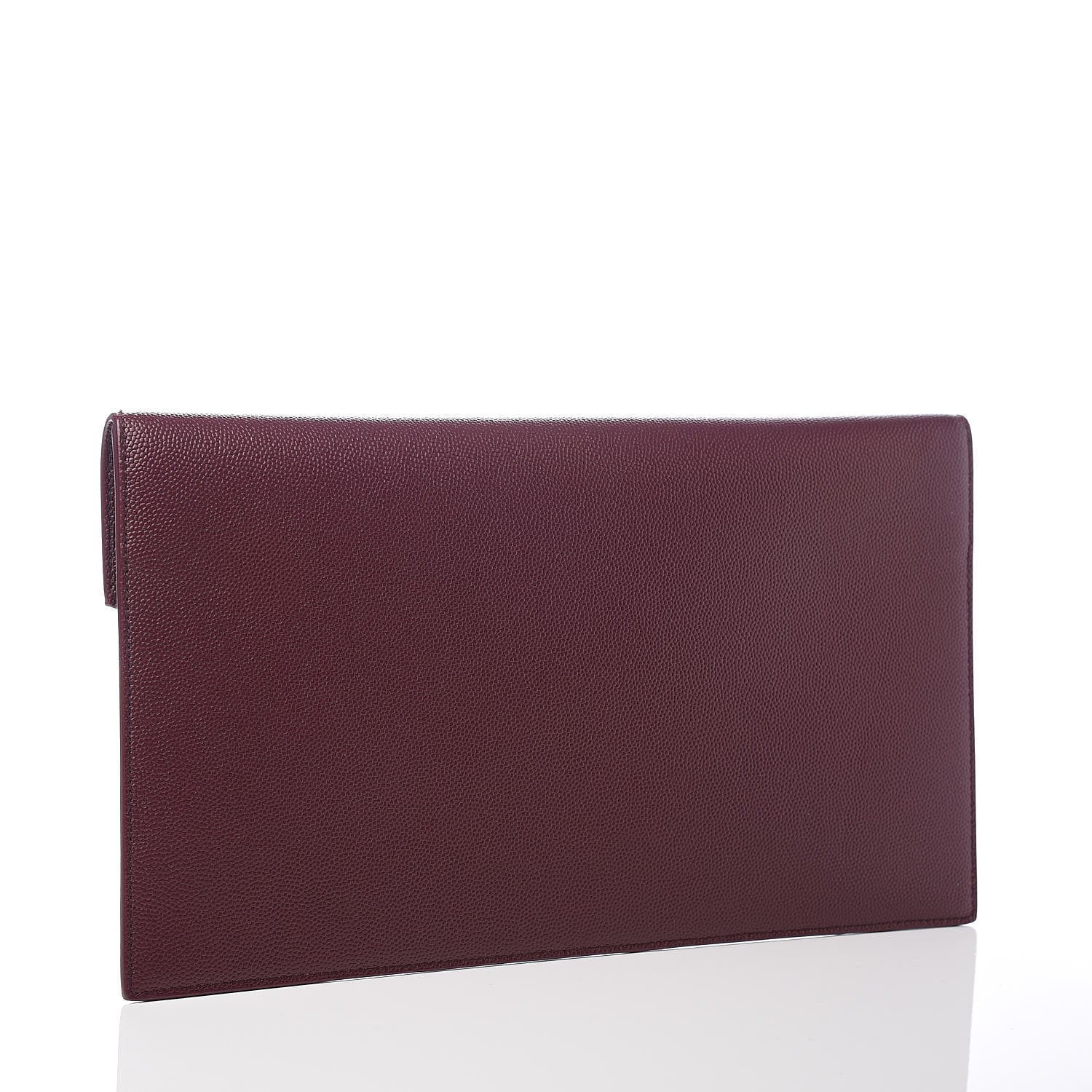 Saint Laurent Grain De Poudre Uptown Pouch Burgundy 3 of 8
