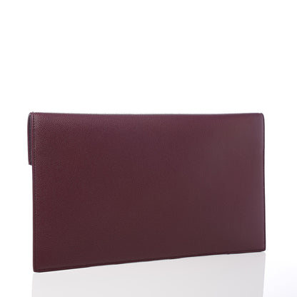 Saint Laurent Grain De Poudre Uptown Pouch Burgundy 3 of 8