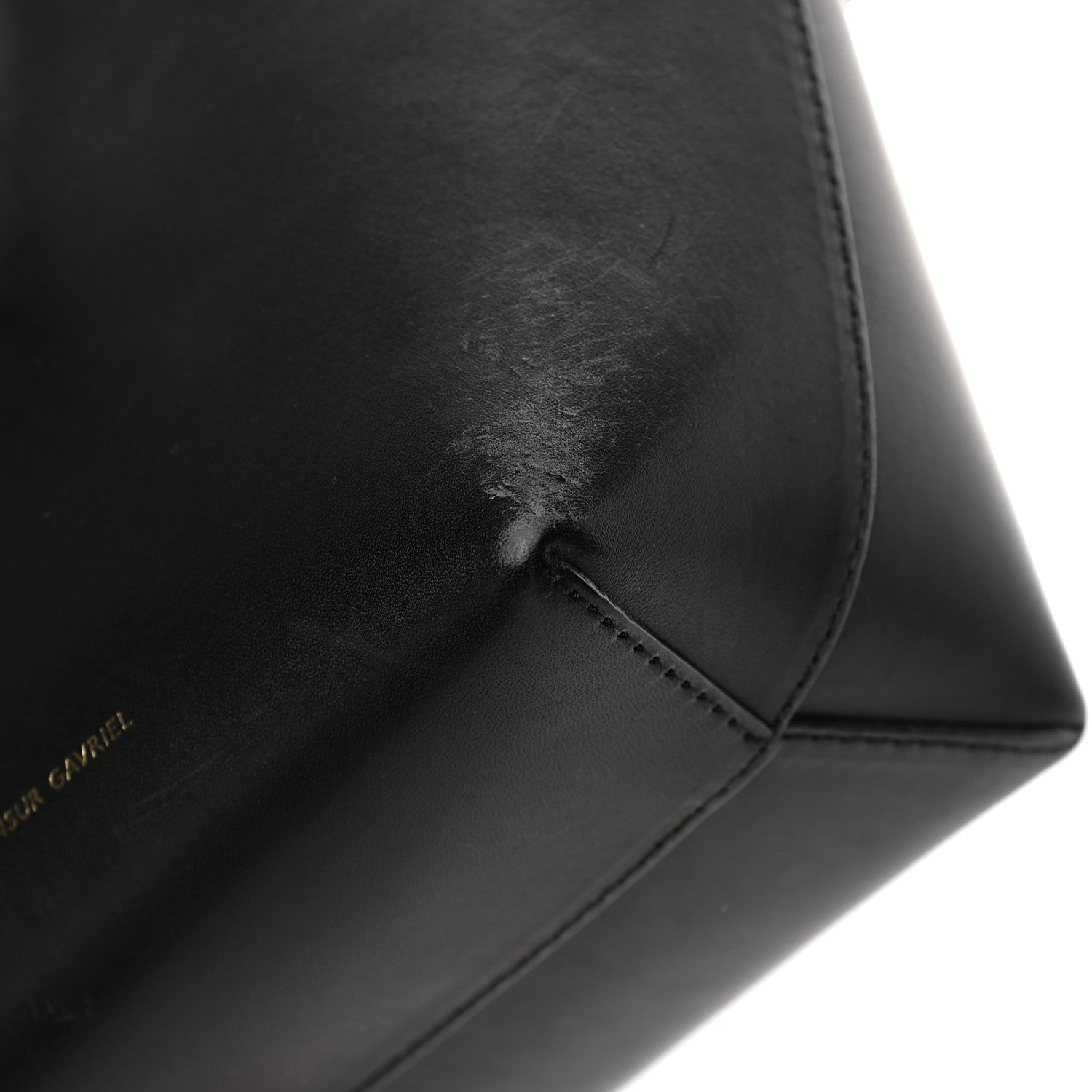 Mansur Gavriel Calfskin Mini Mini Bucket Bag Black Flamma 9 of 10