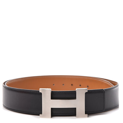 Hermes Box Chamonix 42mm Constance H Belt 110 Black Natural 1 of 11