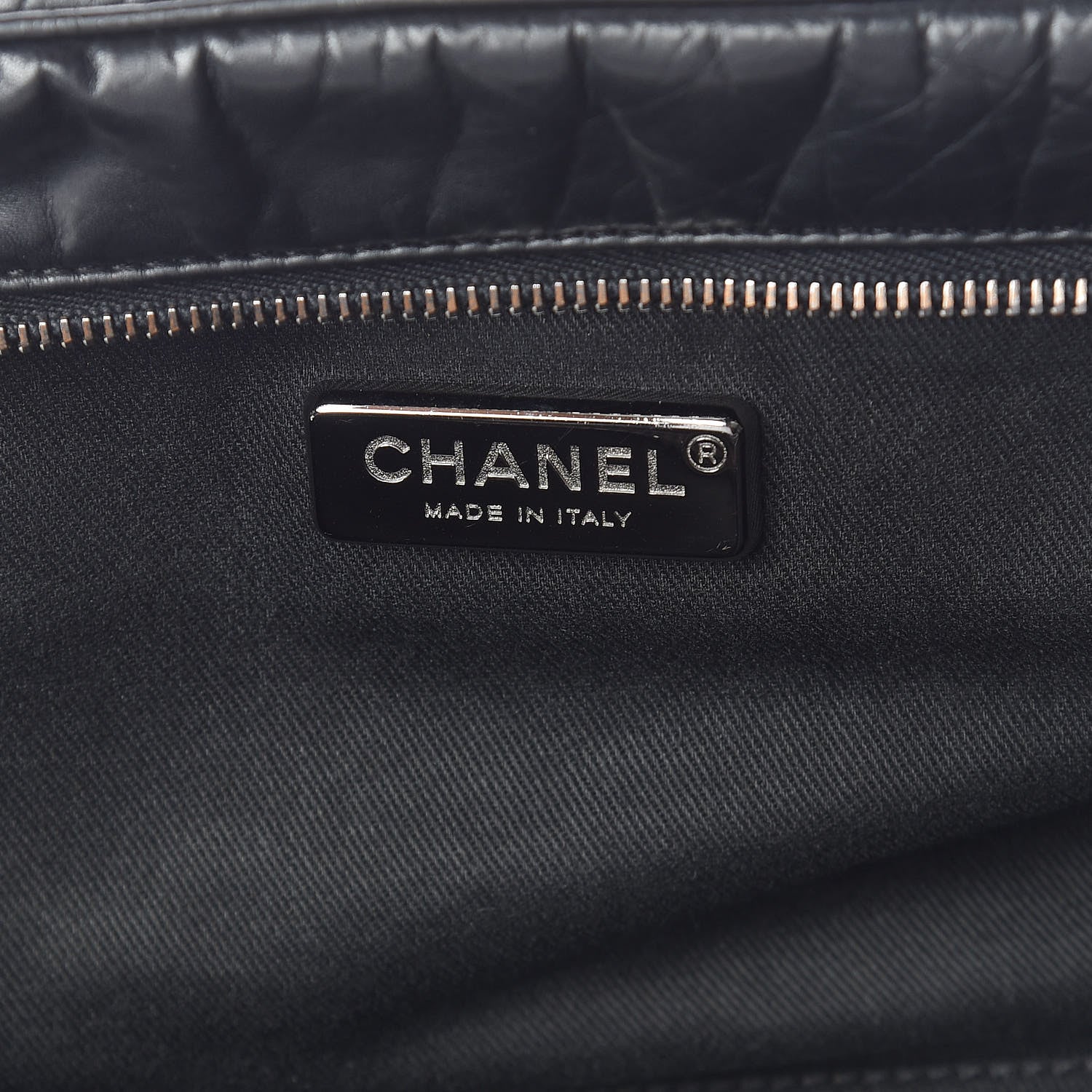 Chanel Aged Calfskin Pony Hair Quilted Miss Pony Bowler Black 8 of 9