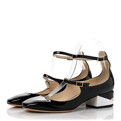 Jimmy Choo Patent Calfskin Wilbur Pump 37 Black 3 of 9