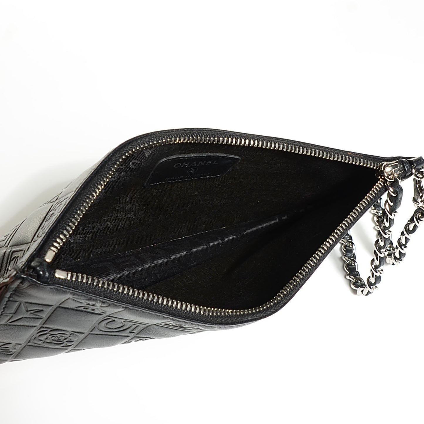 Lambskin Precious Symbols Pochette Black