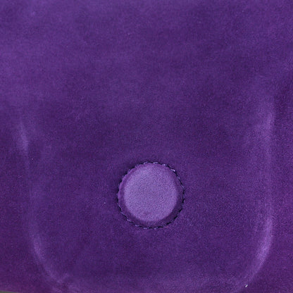 Valentino Garavani Nappa Suede Stud Sign Shoulder Bag Indian Violet 10 of 10