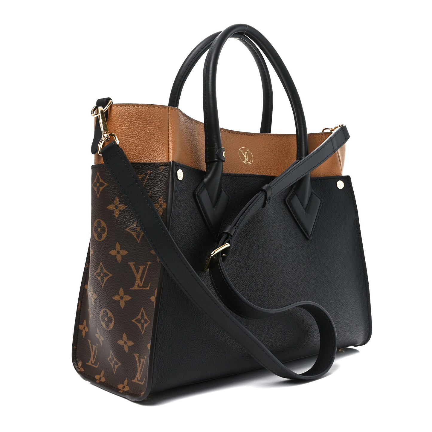 Calfskin Monogram On My Side Black
