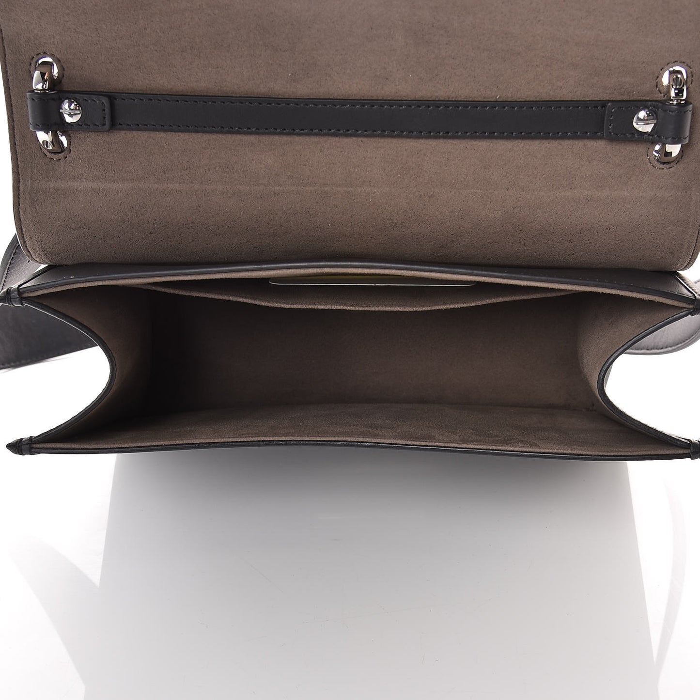 Vitello Century Opaco F is Fendi Kan I Shoulder Bag Black